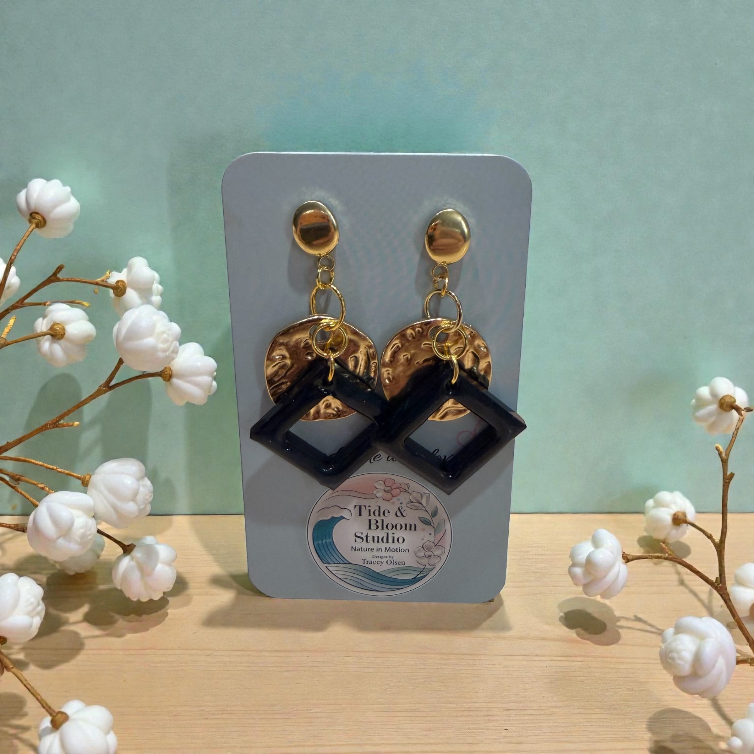 Emerald & Gold Dangles