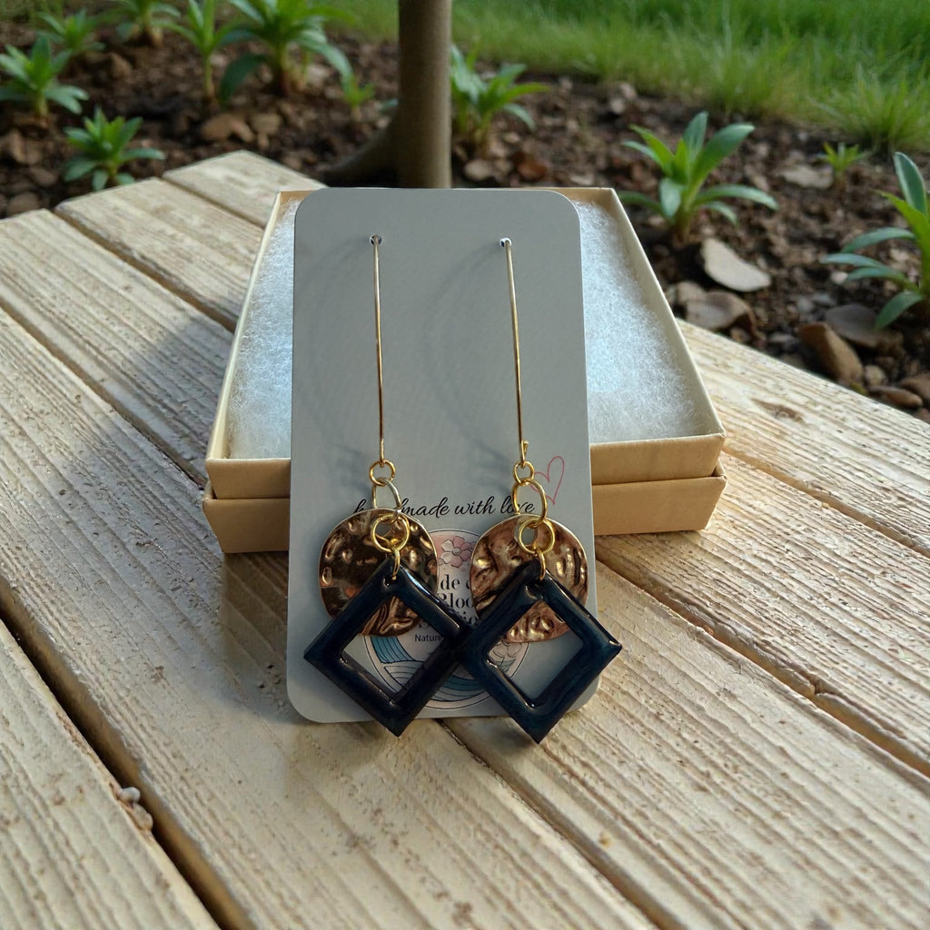 Elegant Emerald & Gold Dangles