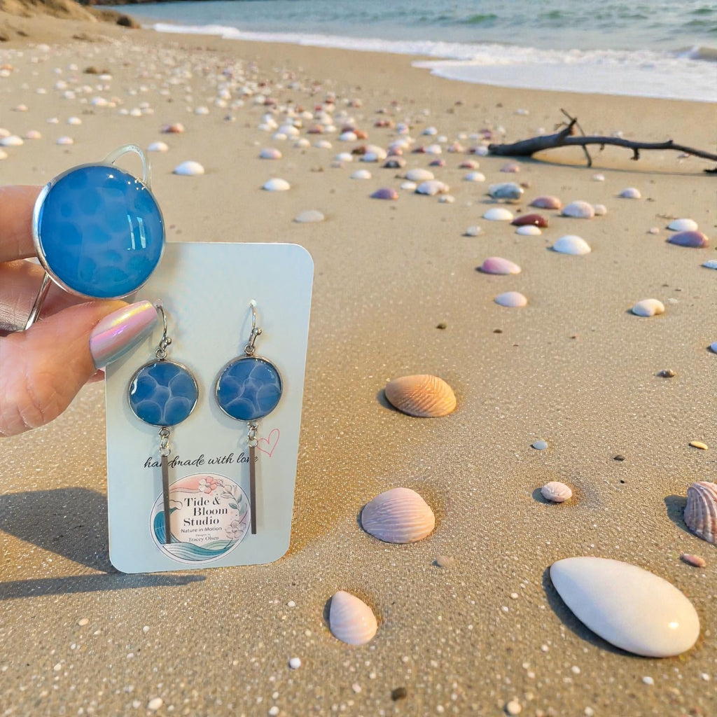 Ocean Earrings, Bracelet & Pendant Set