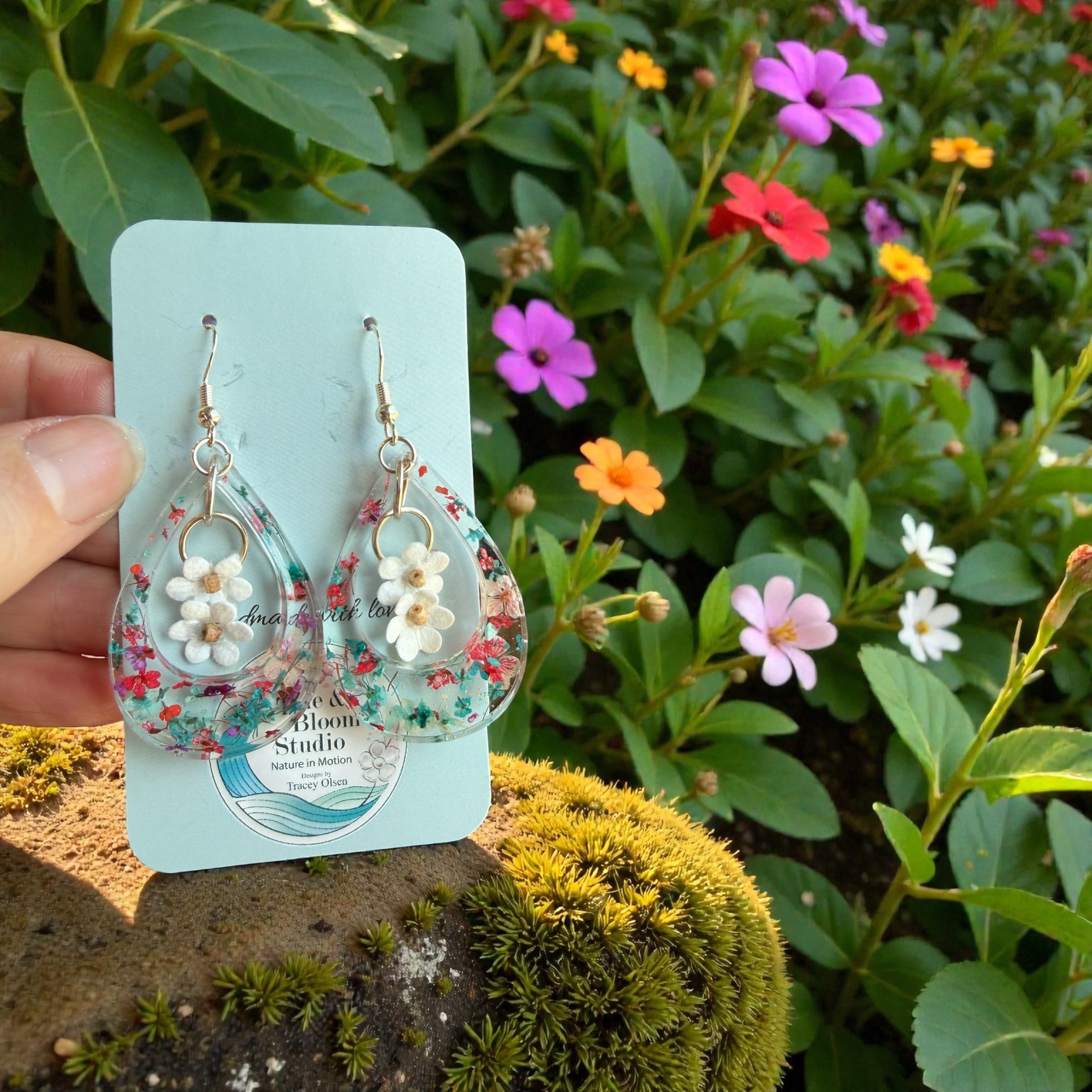 Floral Flower Dangles