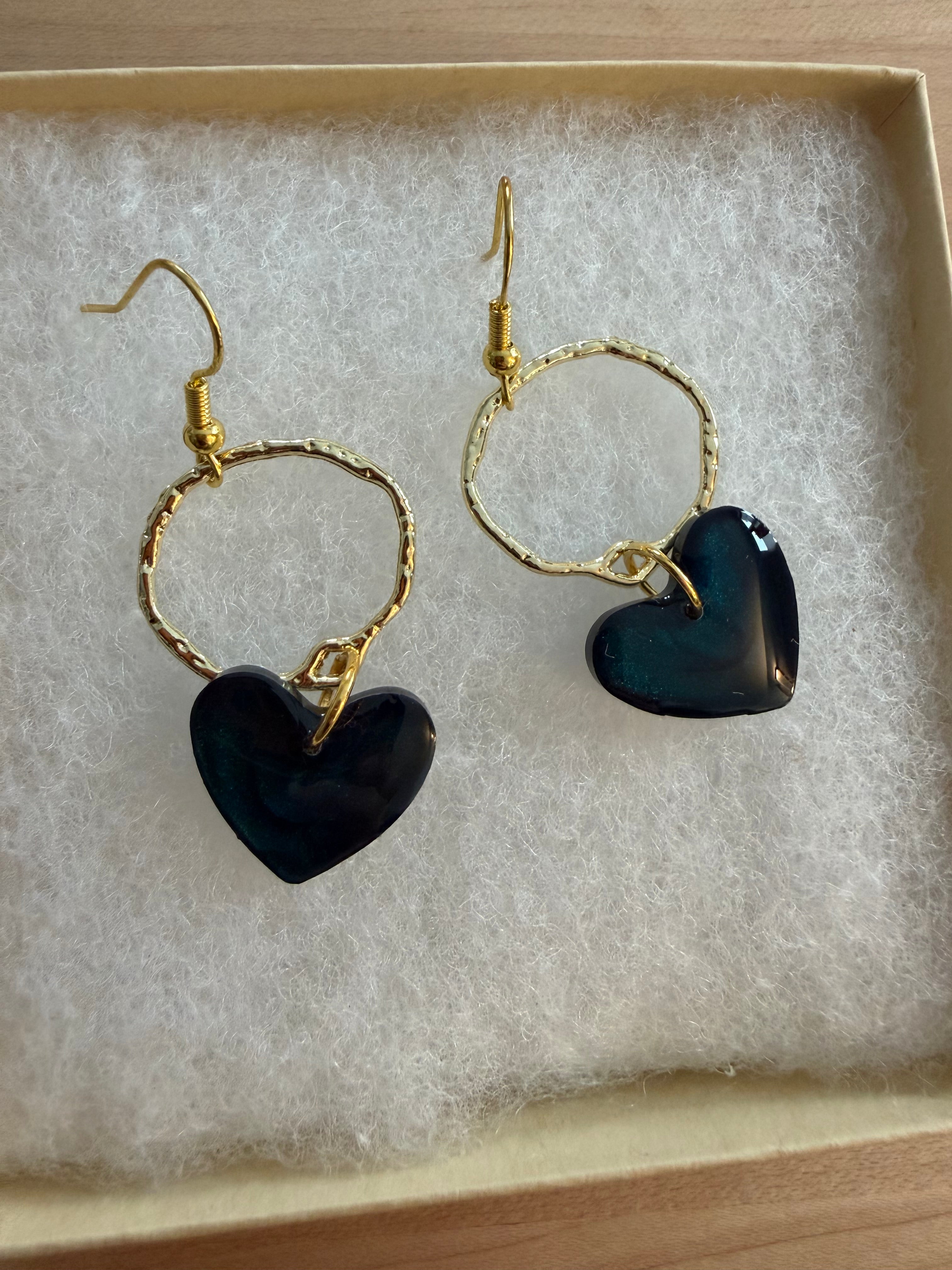 Emerald Drop Hearts