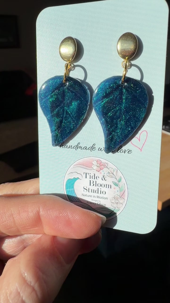 Emerald Leaf Dangles